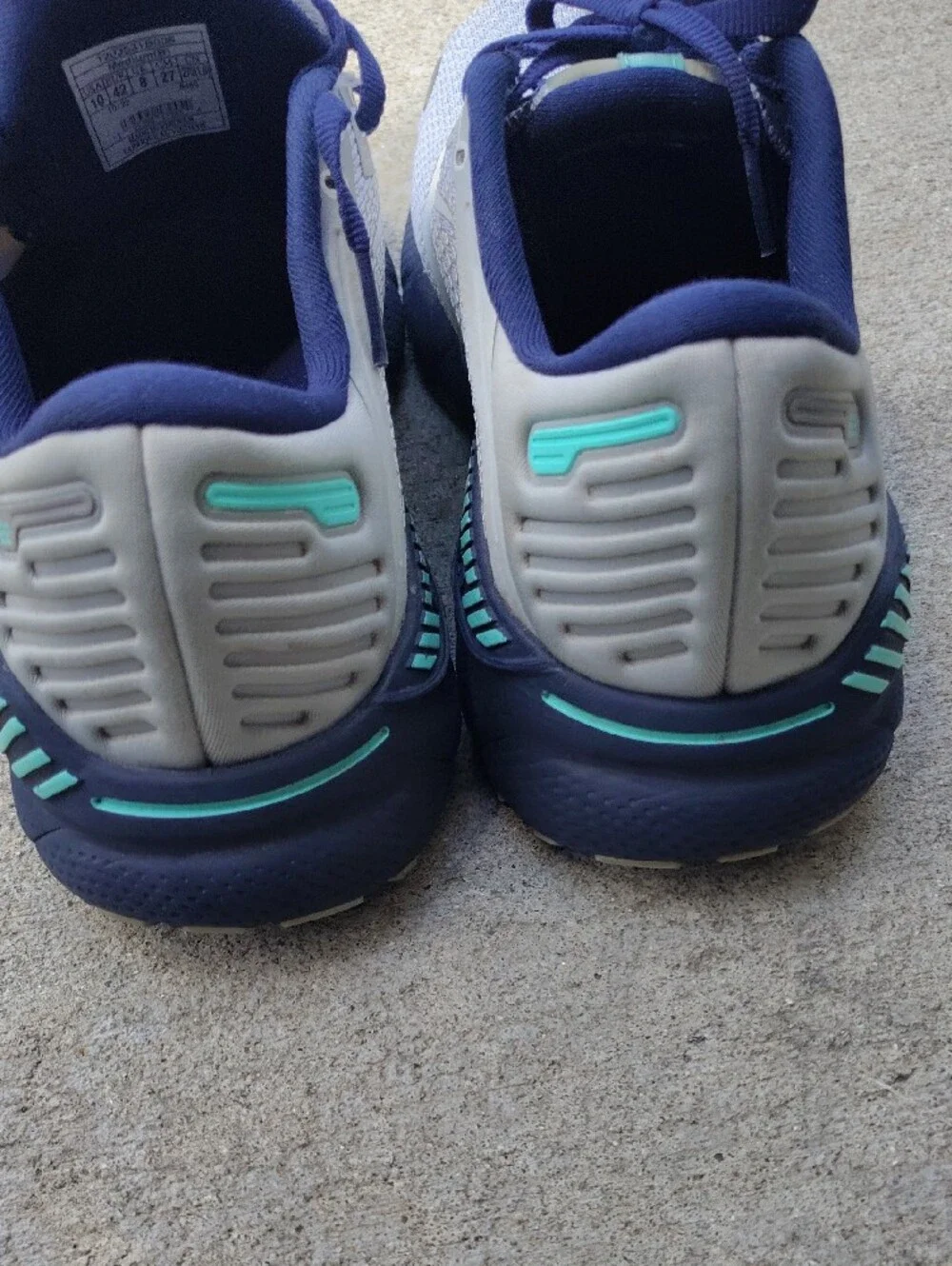 Brooks Adrenaline GTS 23 - Gray, Purple & Teal Accent Running Shoes